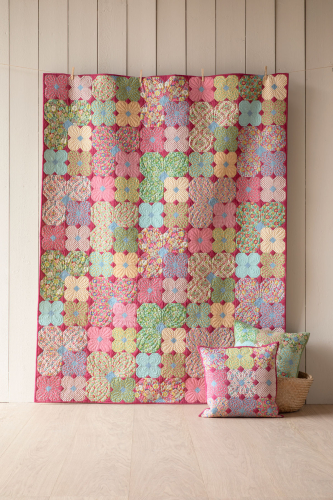 Tilda Patchwork Stoff Baumwolle - Wallflower - Beverly Pink